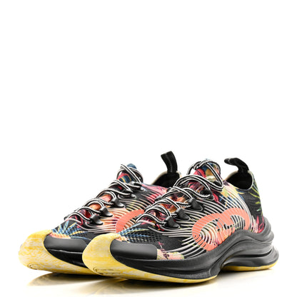 Gucci Technical Knit Fabric Waves Mens Gucci Run Sneakers 7 Multicolor 3 of 7