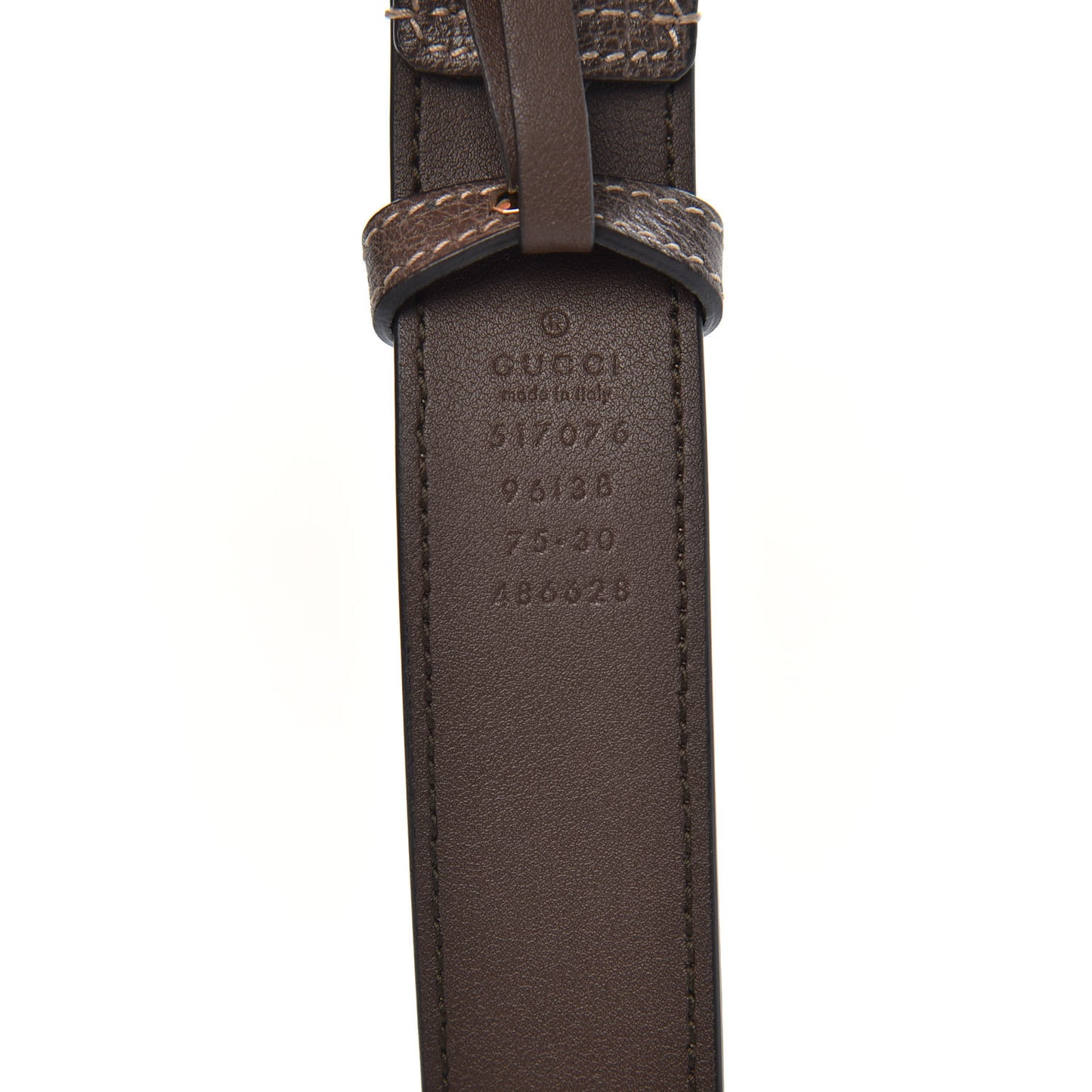 GG Supreme Monogram Web Small Ophidia Belt Bag 75 30 Dark Brown