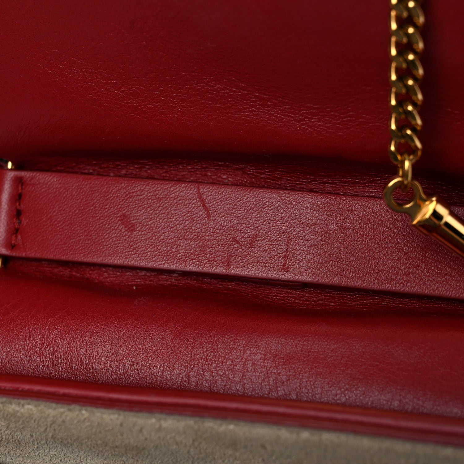 Chloe Calfskin Quilted Mini Drew Bijou Shoulder Bag Red 17 of 22
