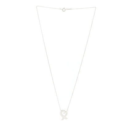 Tiffany Sterling Silver Paloma Picasso Loving Heart Pendant Necklace 3 of 6