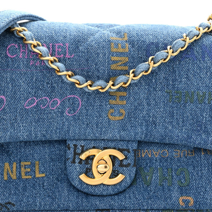 Chanel Denim Quilted Mini Denim Mood Rectangular Flap Blue Multicolor 8 of 11