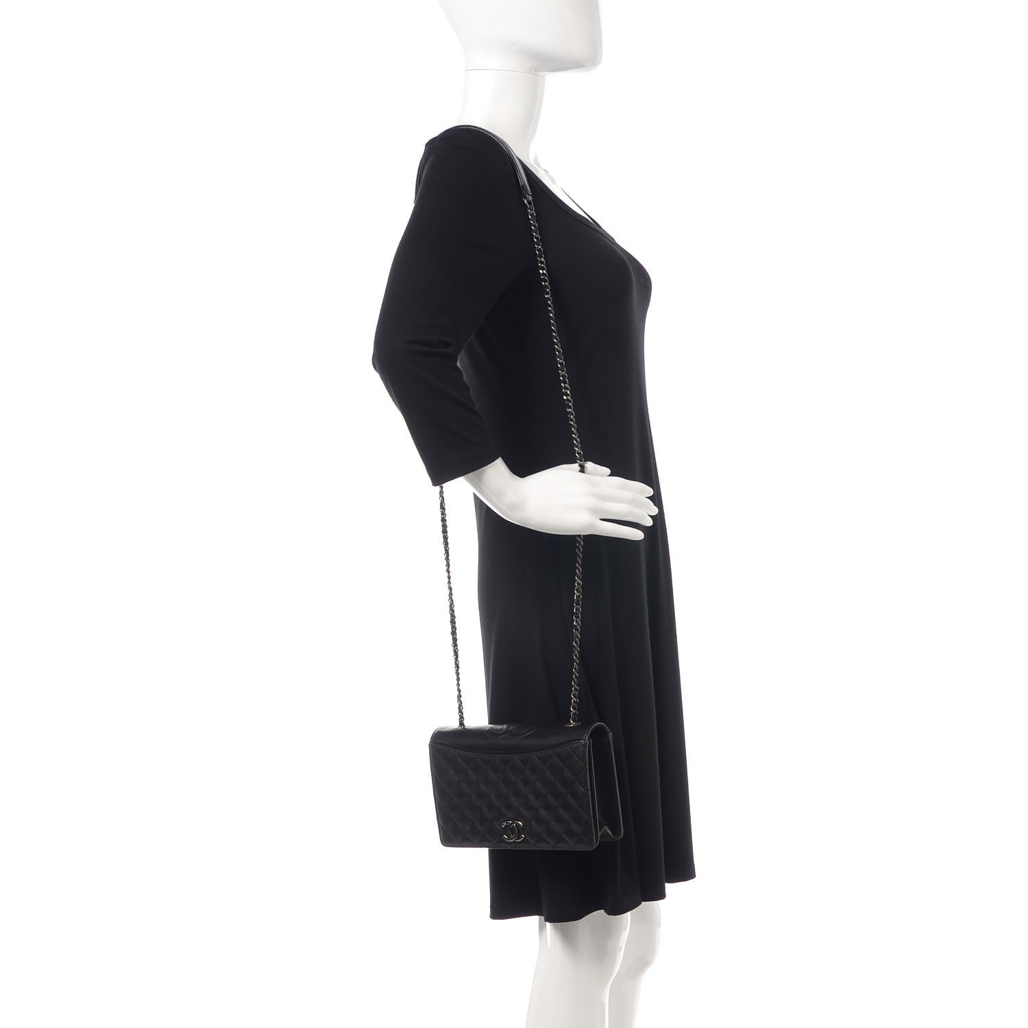 Chanel Calfskin Quilted Small Ballerine Flap Black 2 of 10