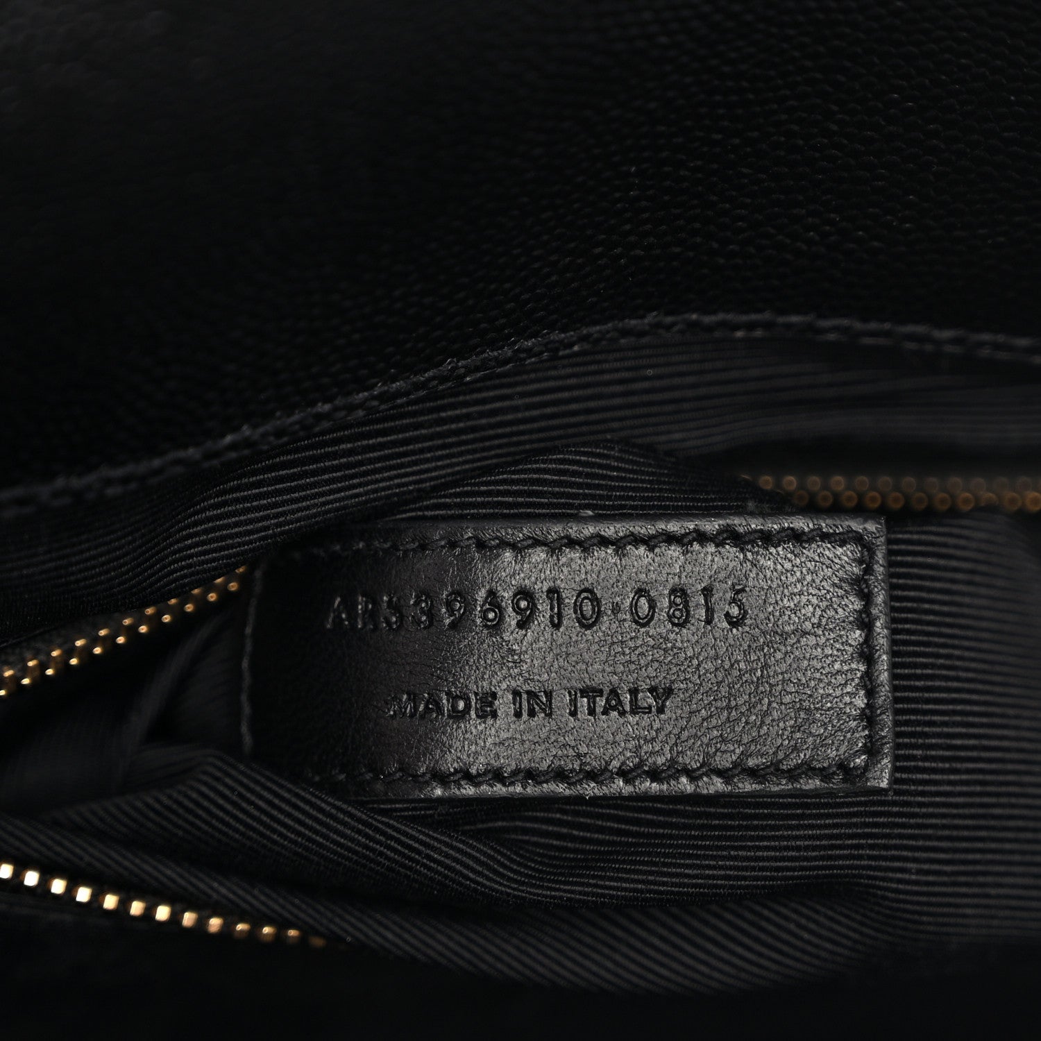 Saint Laurent Grain De Poudre Matelasse Chevron Large Monogram Satchel Black 7 of 11