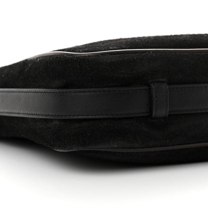 Saint Laurent Suede Flat Messenger Bag Black 9 of 15