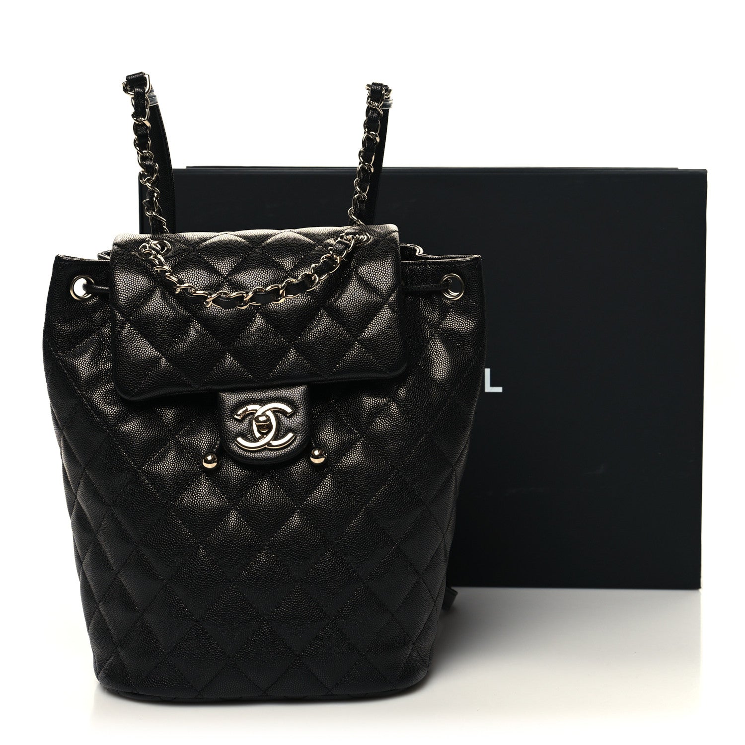 Chanel Caviar Quilted Urban Spirit Backpack Black 11 of 11