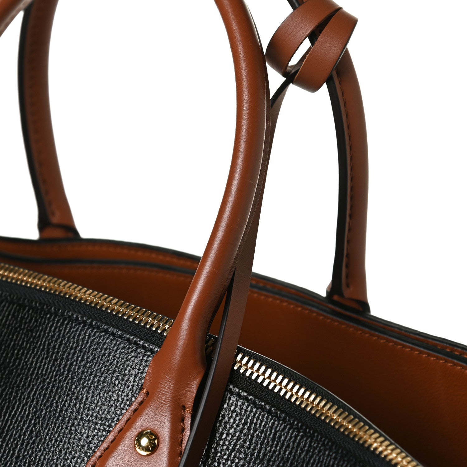 Louis Vuitton Calfskin All Set MM Black Tan 15 of 17