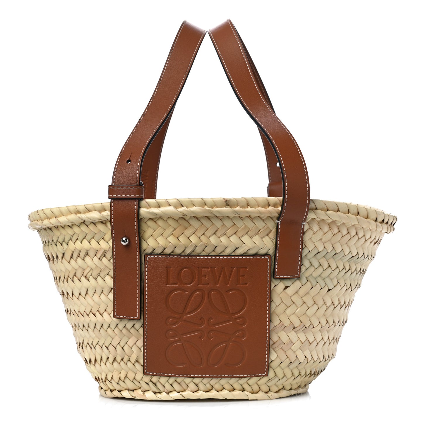 Raffia Small Basket Tote Bag Natural Tan