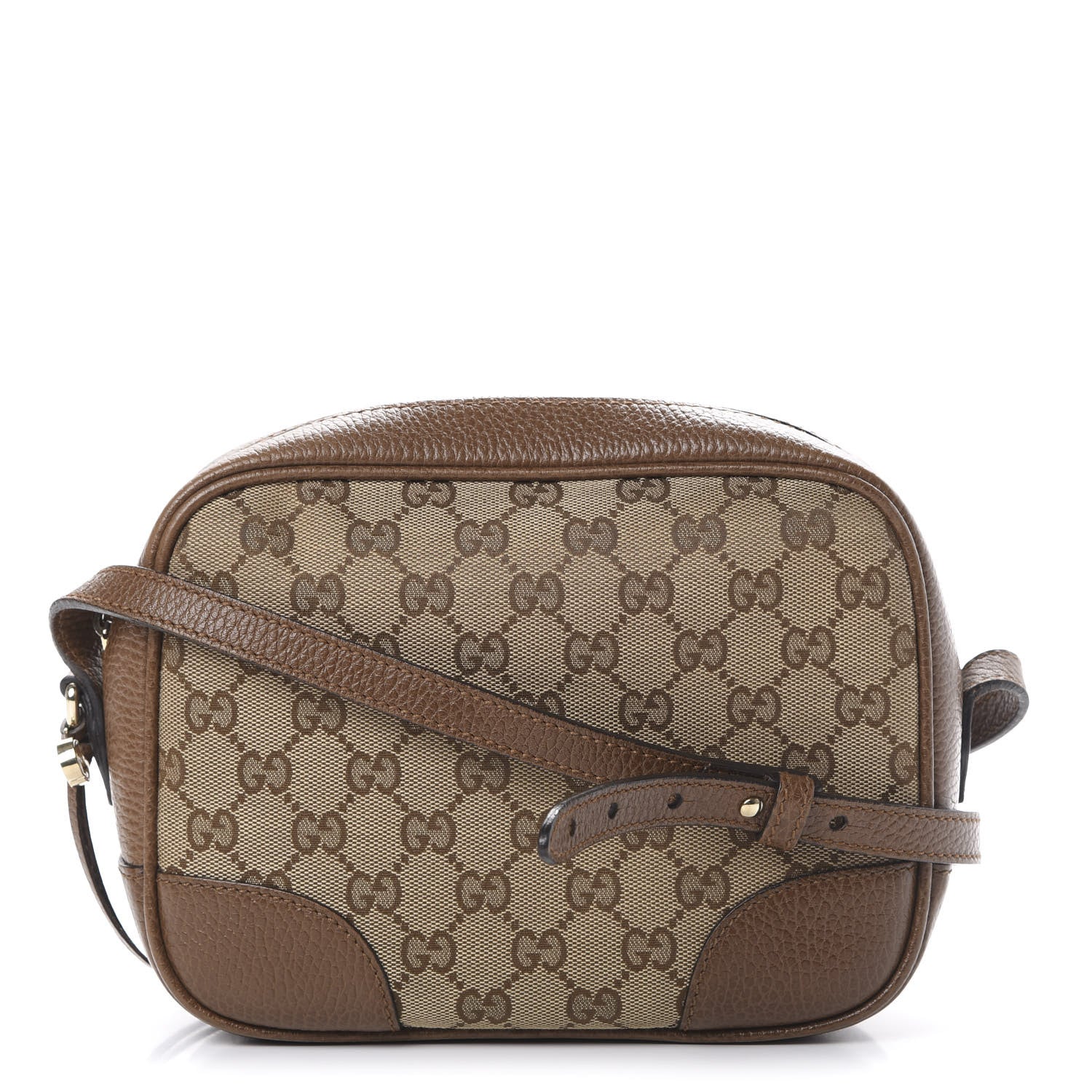 Gucci Monogram Mini Bree Messenger Bag Beige Tabacco 1 of 12