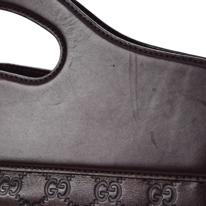 Gucci Guccissima Medium Punch Top Handle Tote Brown 11 of 12