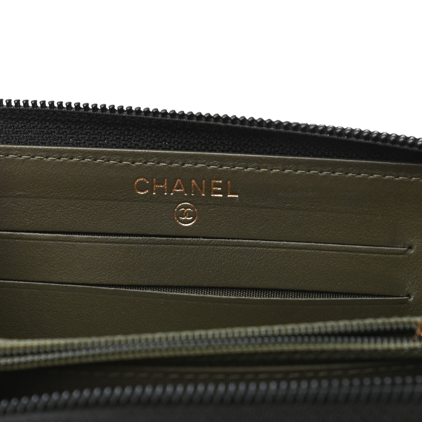 Caviar Quilted Small Boy Zip Around Wallet Black