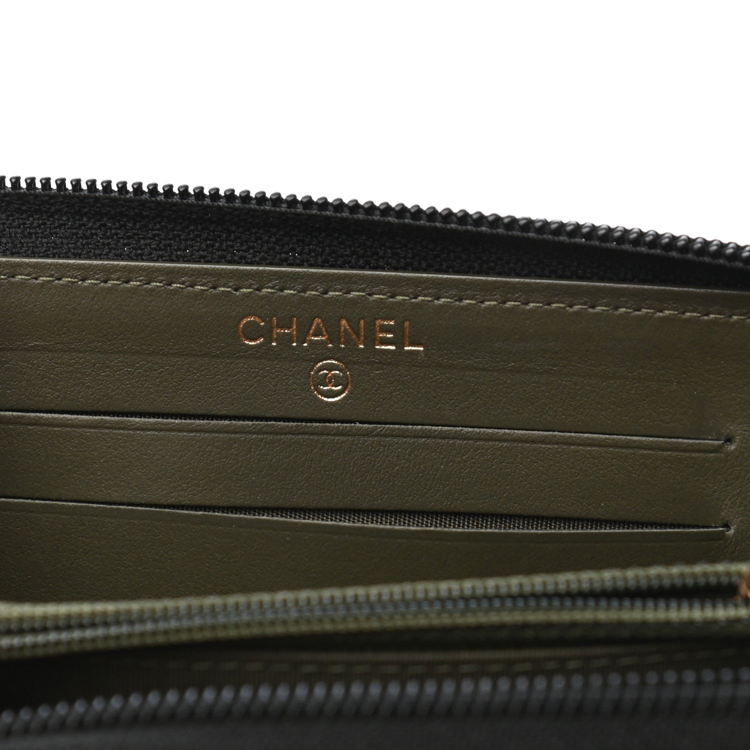 Chanel Caviar Quilted Small Boy Zip Around Wallet Black 6 of 8