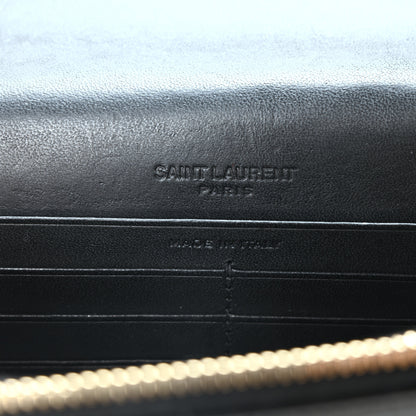 Saint Laurent Pony Hair Leopard Print Classic Monogram Kate Tassel Chain Wallet Black 6 of 10