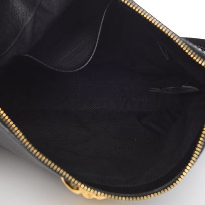 Versace Grained Calfskin Medusa Head Messenger Bag Black 5 of 9