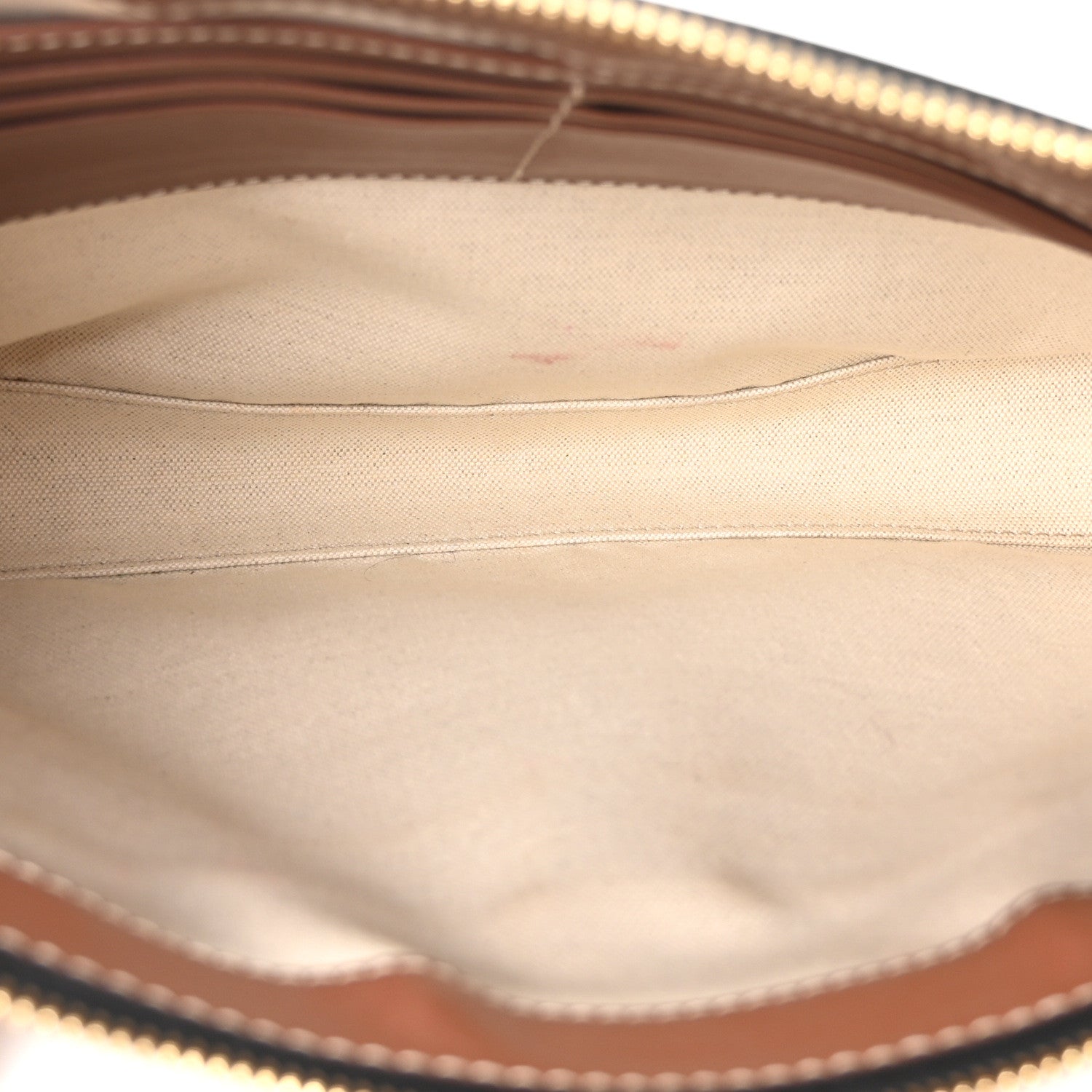 Burberry Vintage Check Gabardine Clutch Archive Beige Tan 4 of 8