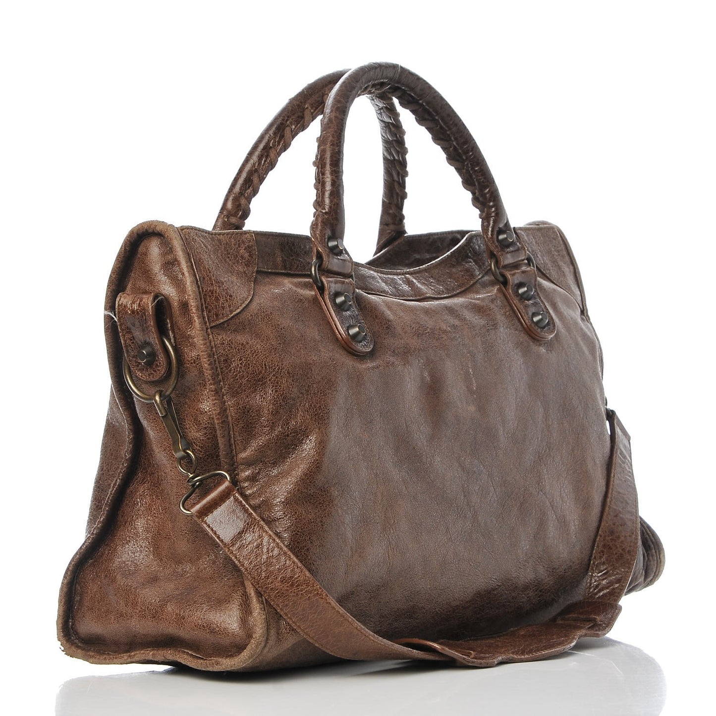 Chevre Classic Hardware City Olive Brown