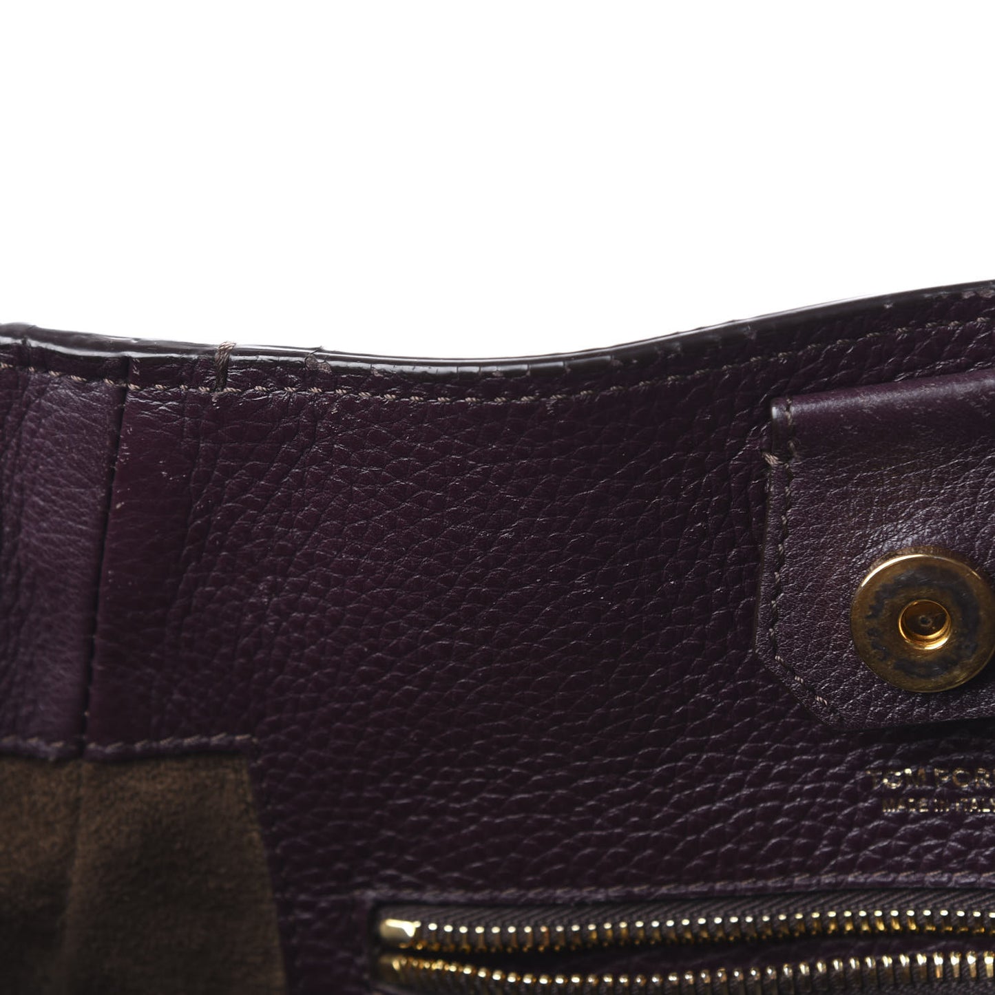 Grained Calfskin Medium Sedgwick Zipper Tote Wine