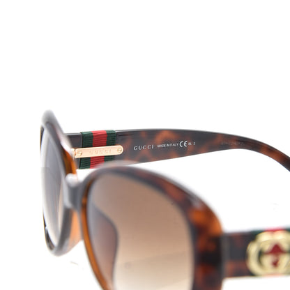Gucci Acetate Web Oversized Sunglasses GG3660 Tortoise 6 of 8