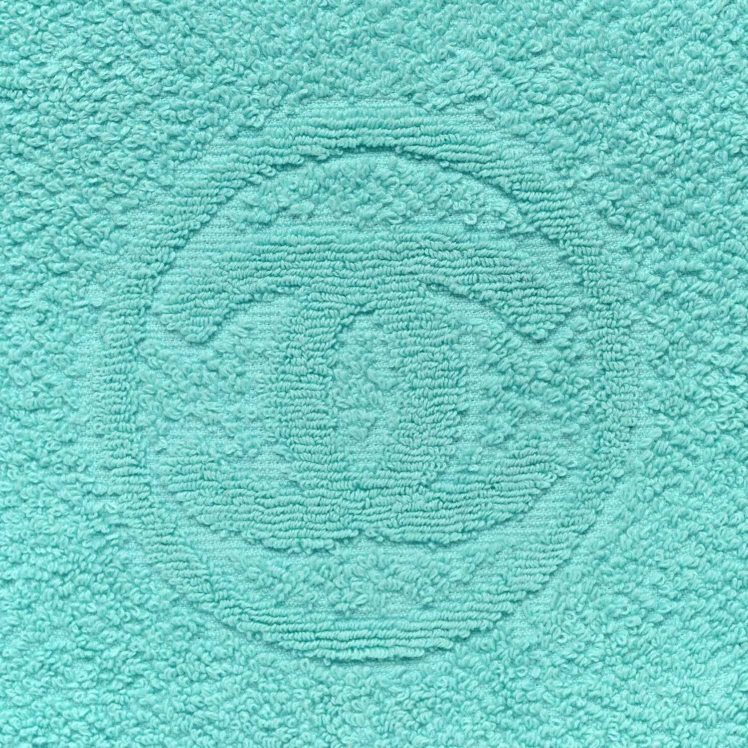 Chanel Terry Cotton CC Beach Tote Turquoise 10 of 16