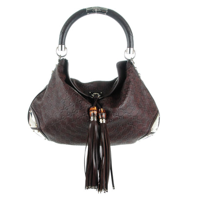 Gucci Guccissima Large Indy Dark Brown 1 of 7