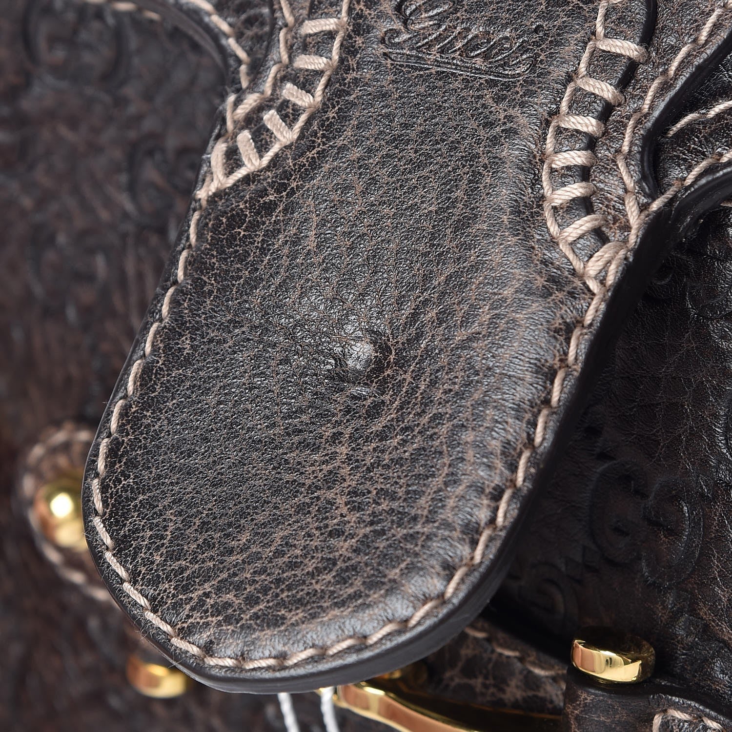 Gucci Guccissima New Pelham Clutch Dark Brown 8 of 8