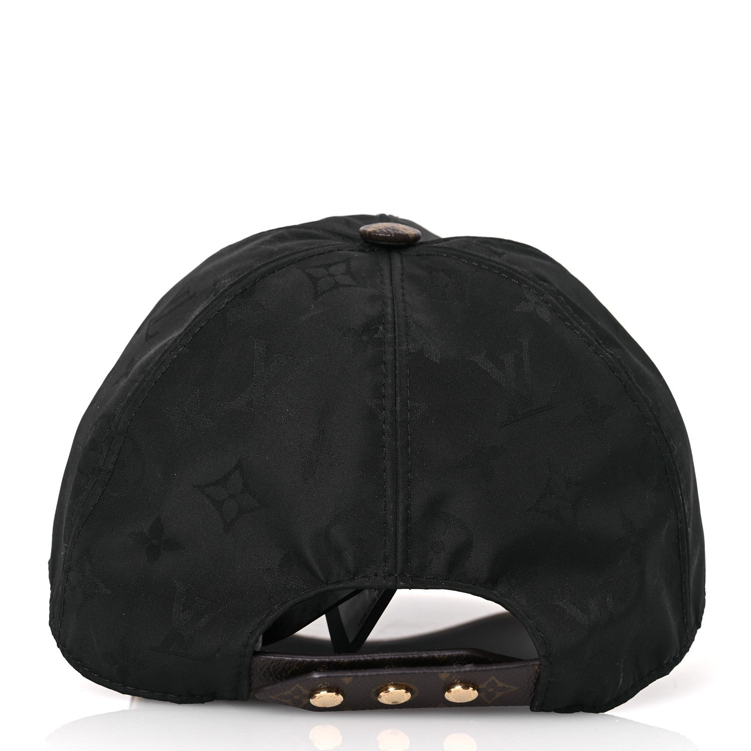 Louis Vuitton Polyester Silk Monogram LV Get Ready Cap L Black