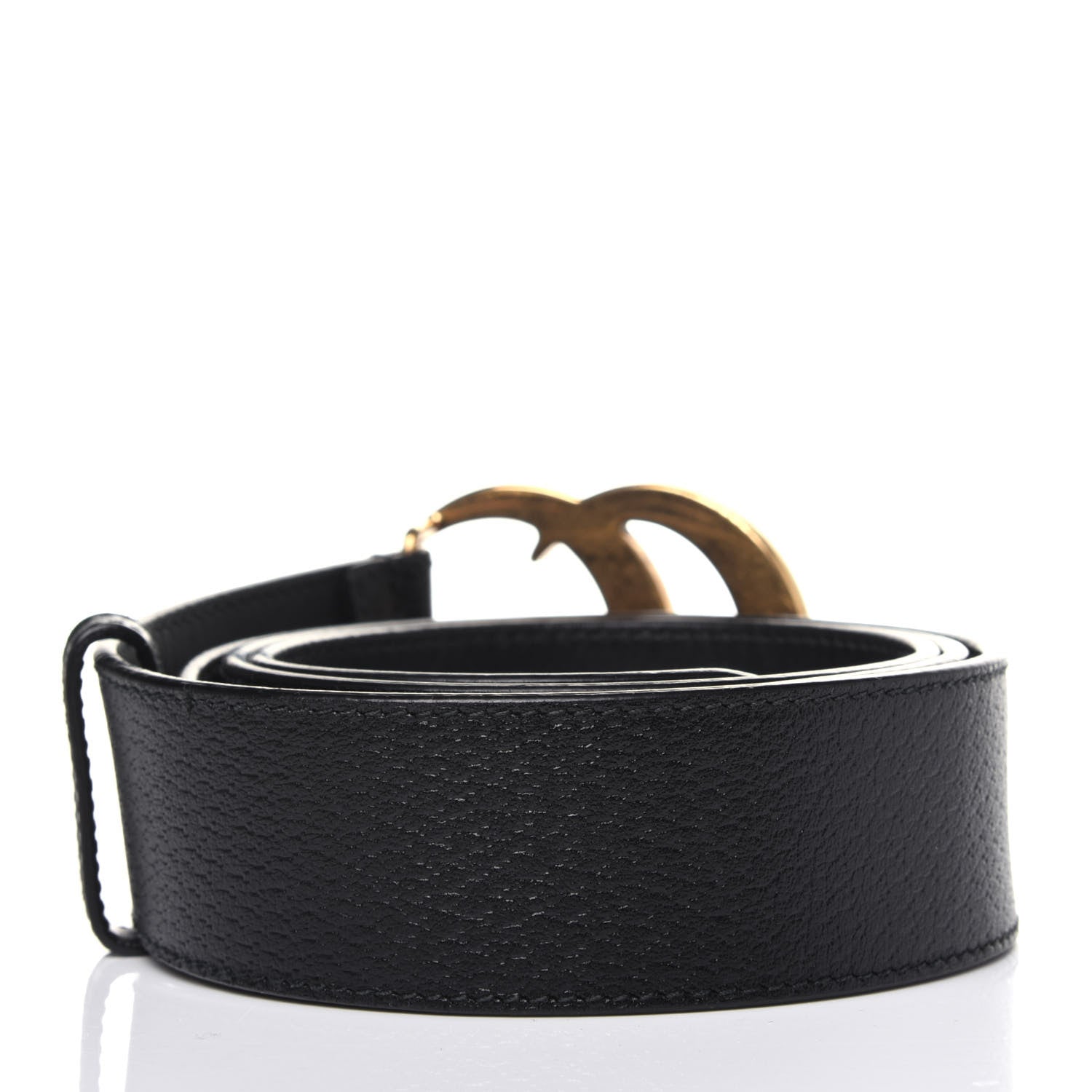 Gucci Textured Calfskin Double G 40mm Belt 105 42 Black 2 of 8