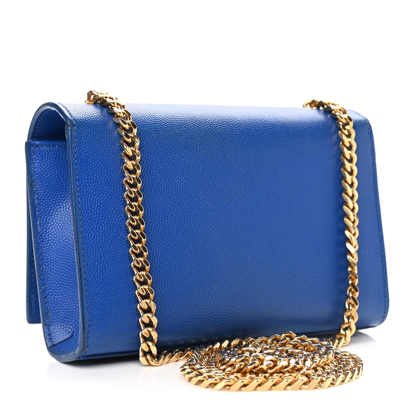 Grain De Poudre Small Classic Monogram Kate Satchel Royal Blue