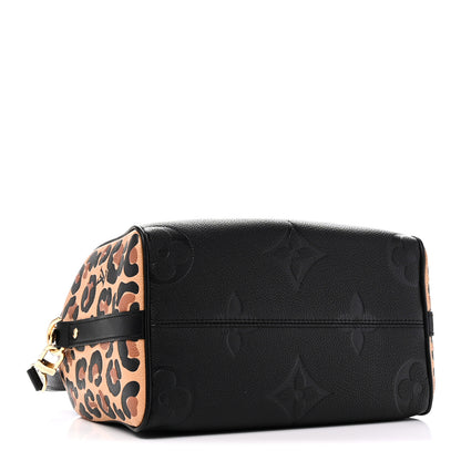 Louis Vuitton Empreinte Monogram Giant Wild At Heart Speedy Bandouliere 25 Black 4 of 9