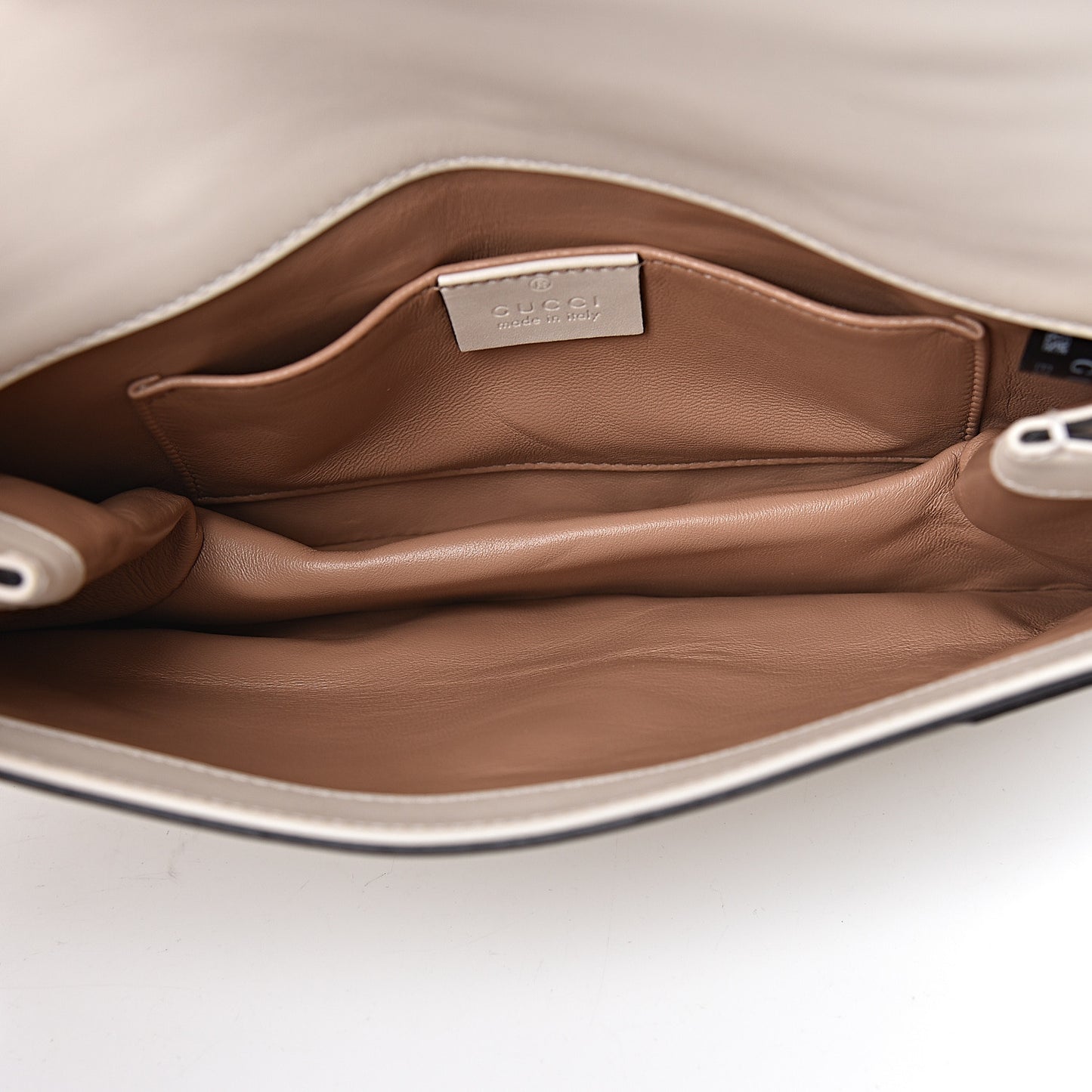 Nappa Pearl Studded Mini Queen Margaret Broadway Shoulder Bag Mystic White