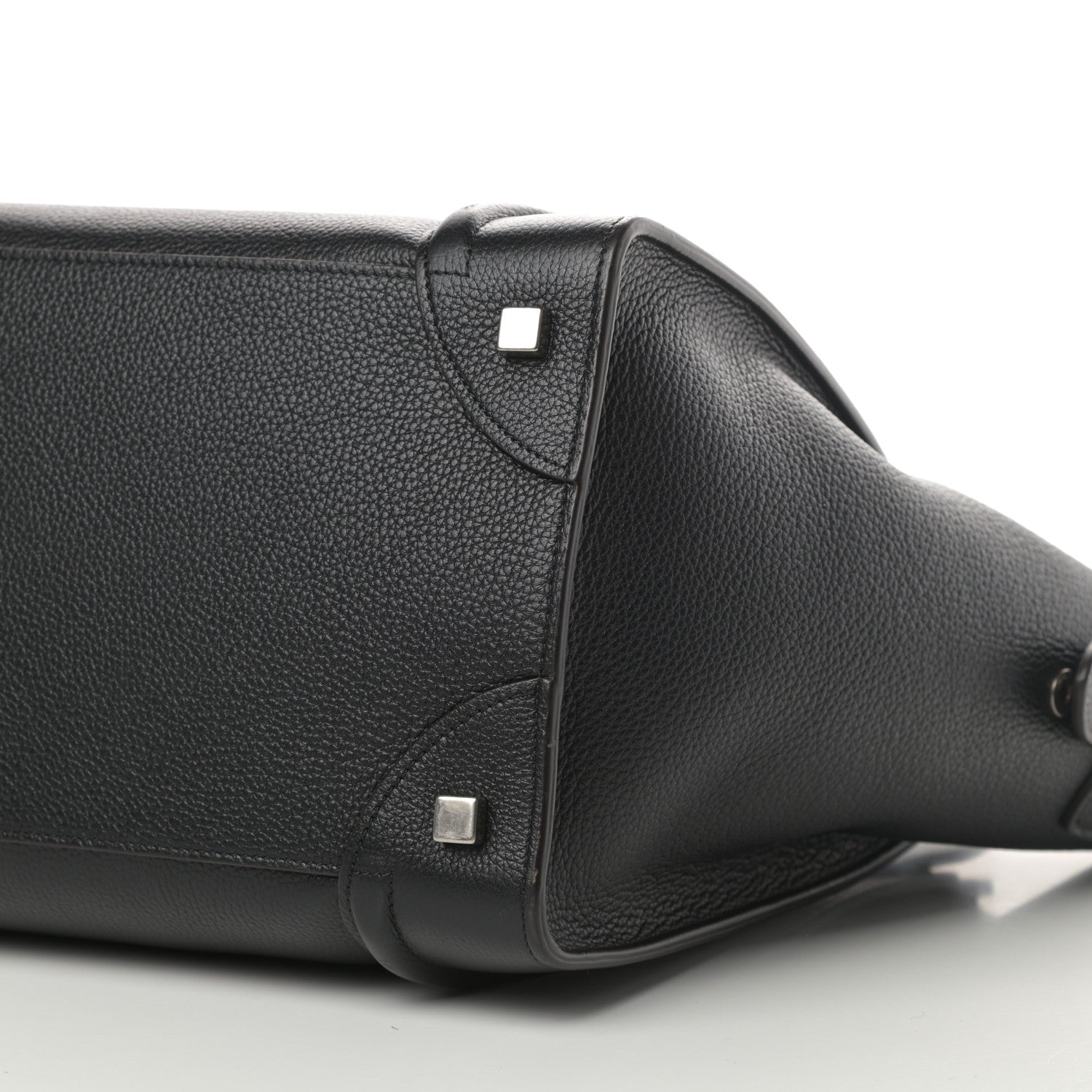 Celine Drummed Calfskin Mini Luggage Black 9 of 9