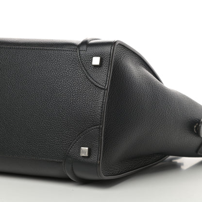 Celine Drummed Calfskin Mini Luggage Black 9 of 9