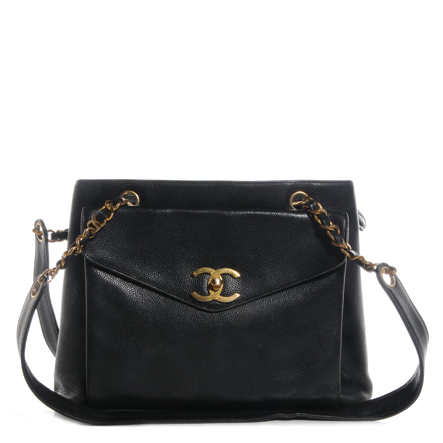 Caviar Shoulder Bag Black