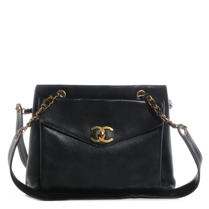 Chanel Caviar Shoulder Bag Black 1 of 8