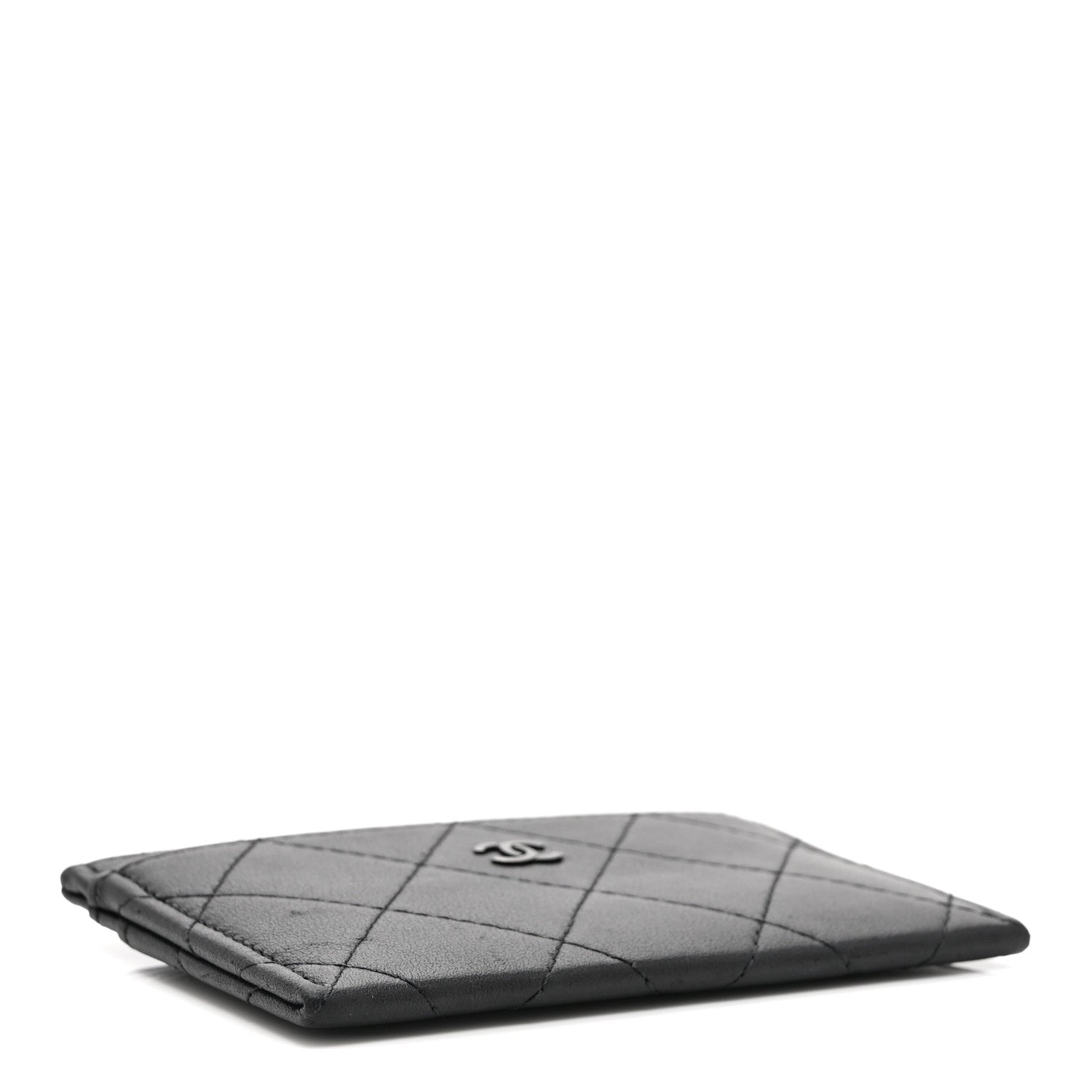Chanel Calfskin Quilted Card Holder So Black 4 of 9