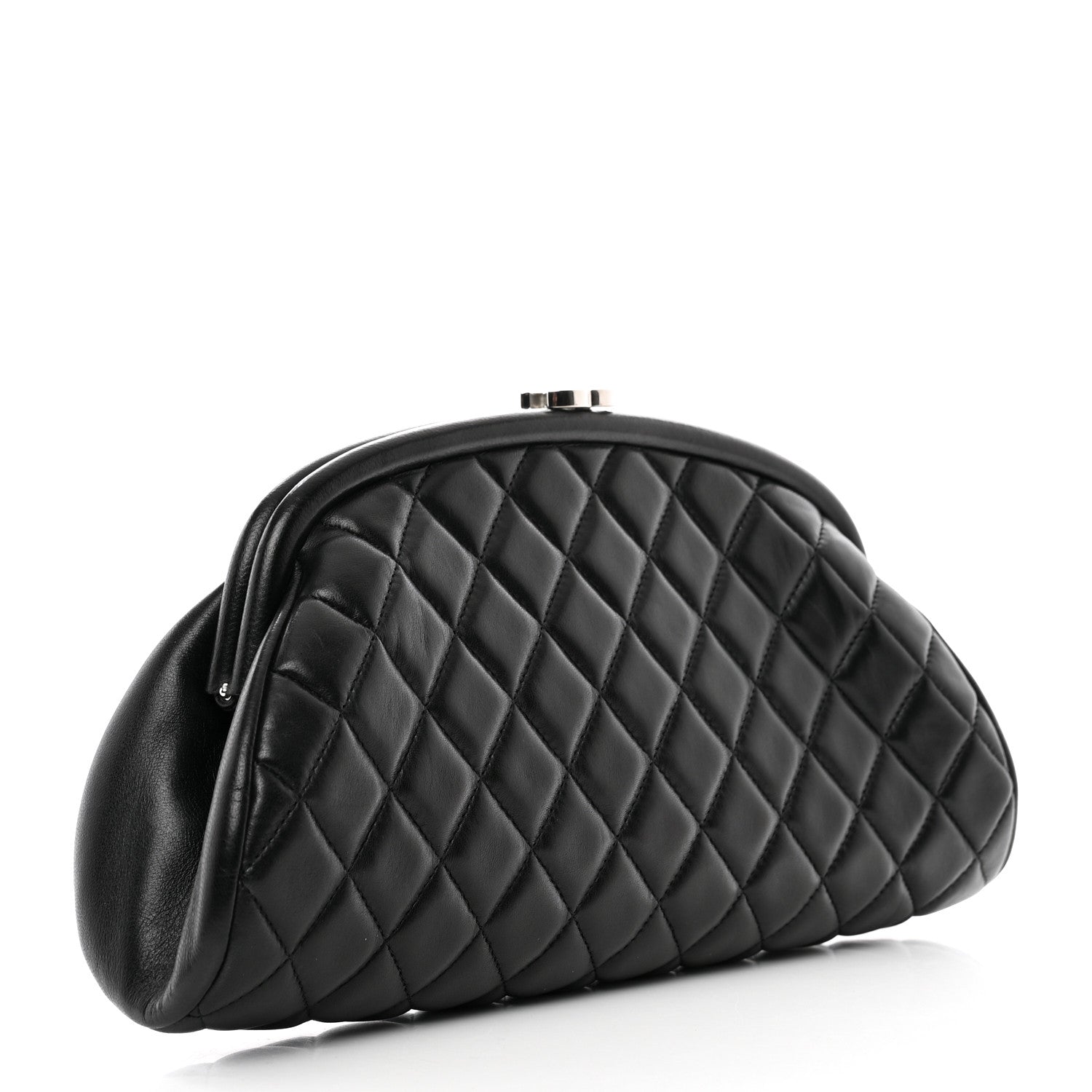 Chanel Lambskin Quilted Timeless Clutch Black 3 of 7