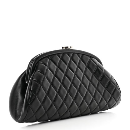 Chanel Lambskin Quilted Timeless Clutch Black 3 of 7