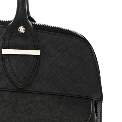 Salvatore Ferragamo Saffiano Top Handle Bag Black 10 of 12