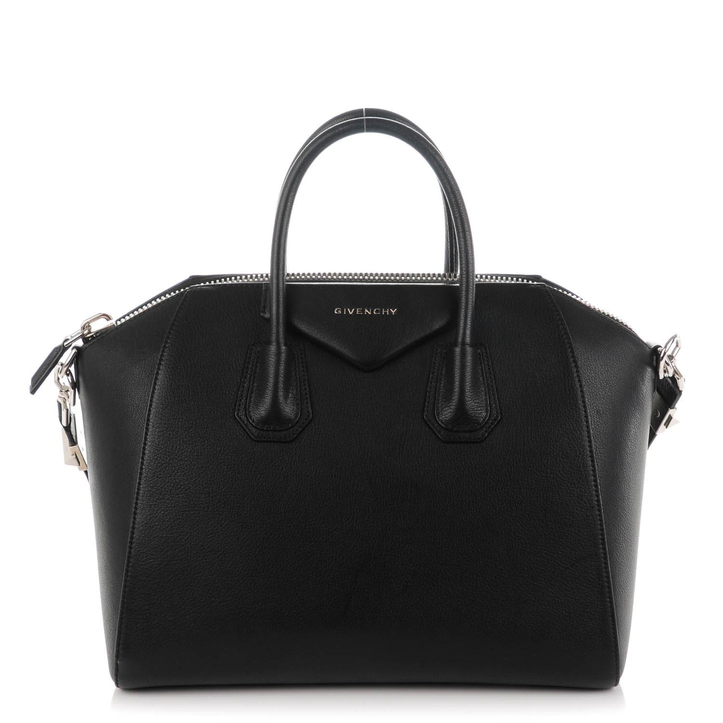 Sugar Goatskin Medium Antigona Black