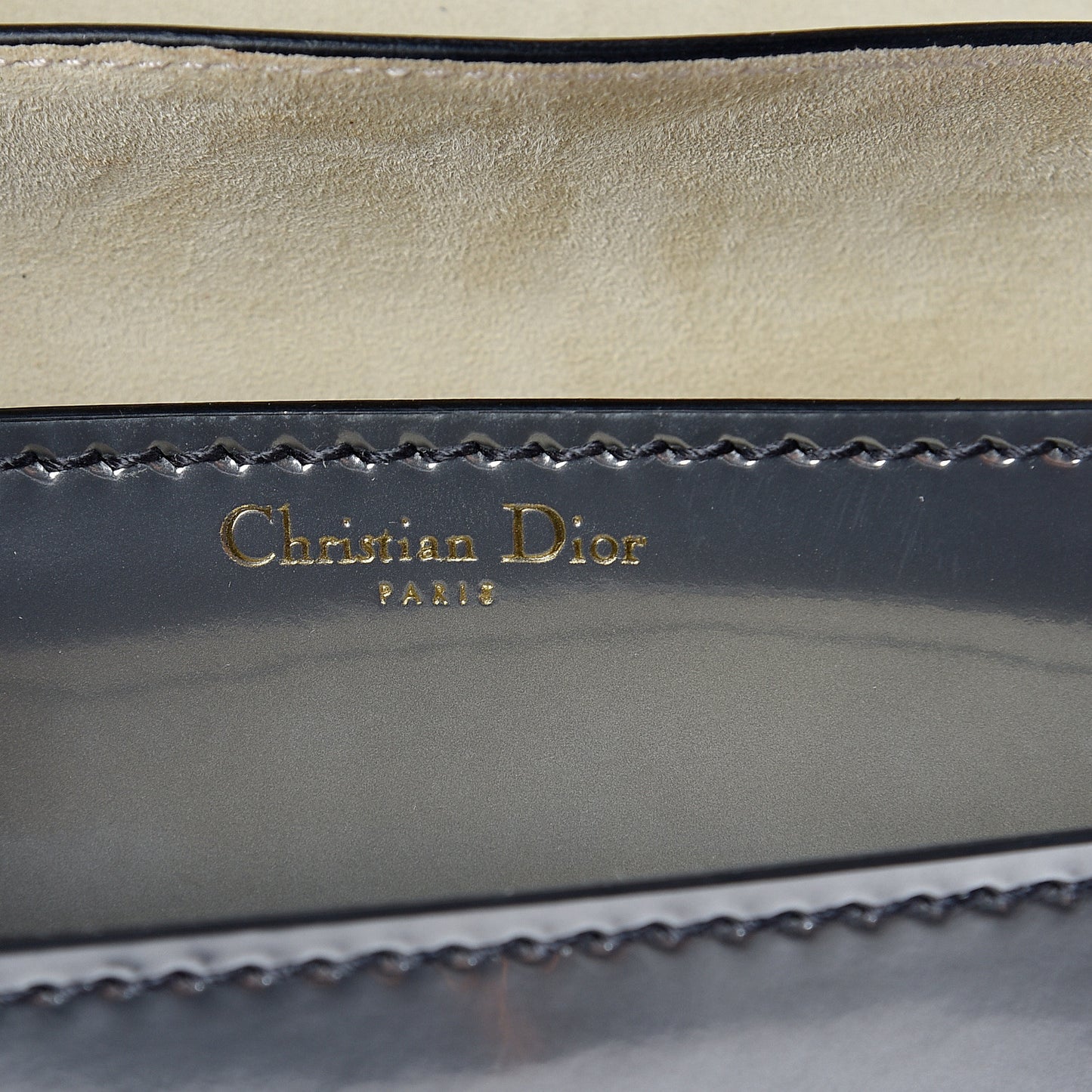 Metallic Calfskin J'Adior Chain Flap Bag Silver