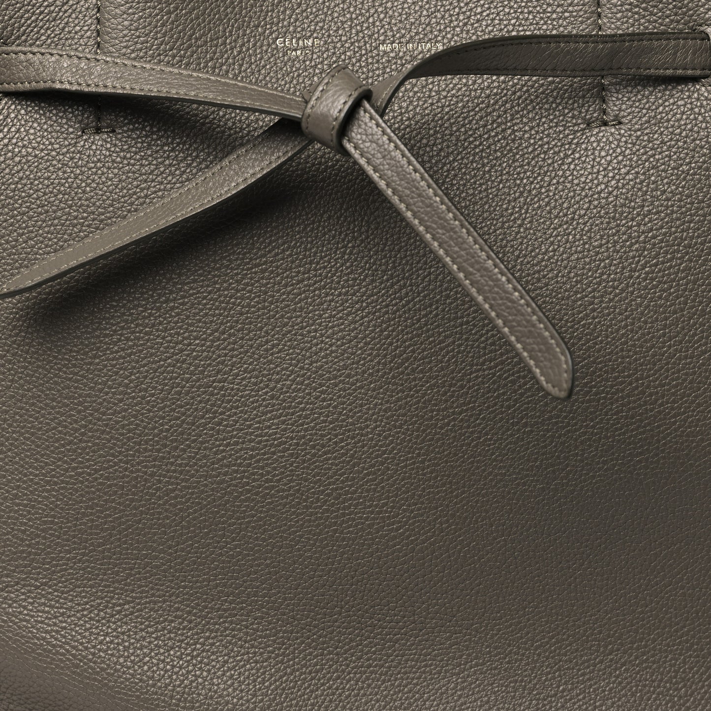 Soft Grained Calfskin Small Belt Cabas Phantom Taupe