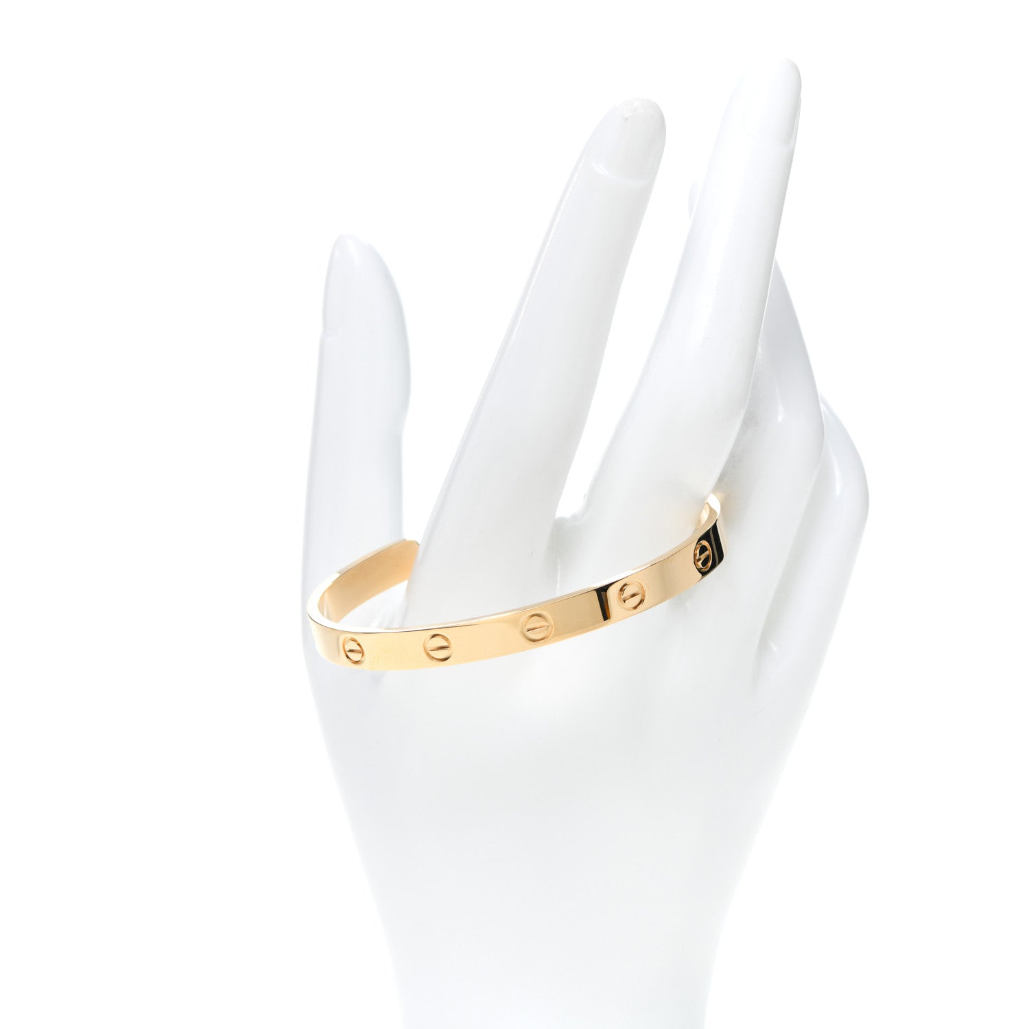 Cartier 18K Yellow Gold LOVE Cuff Bracelet 18 2 of 6