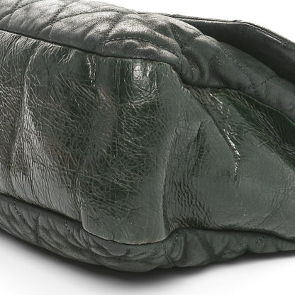 Chanel Iridescent Calfskin Jumbo In The Mix Flap Dark Green 10 of 10