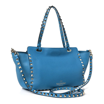 Valentino Garavani Vitello Small Rockstud Tote Parrot 3 of 9