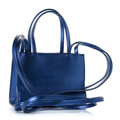 Telfar Vegan Leather Small Shopping Bag Cobalt 2 of 11
