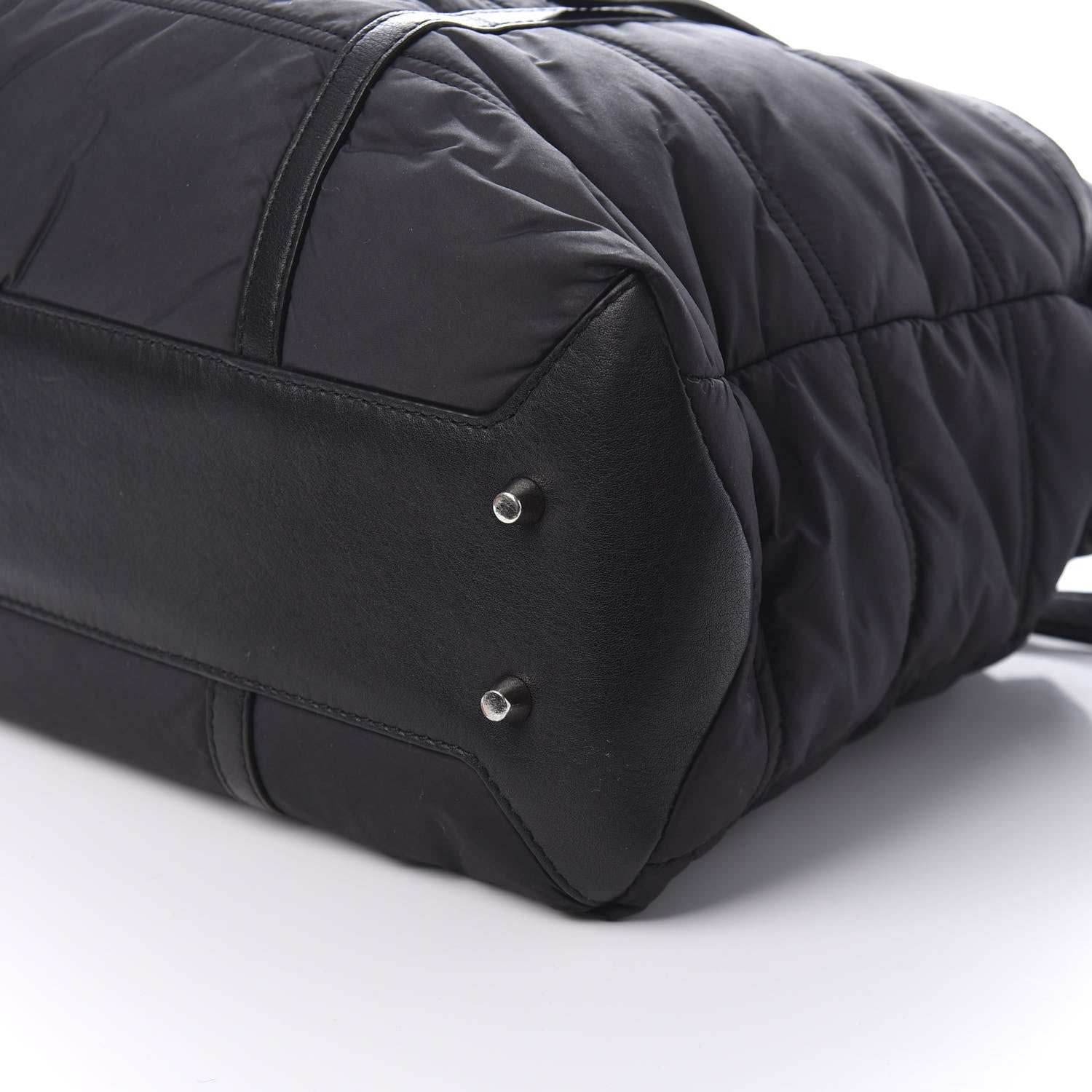 Burberry Nylon House Check Quilted Abbey Diaper Bag Black 7 of 10