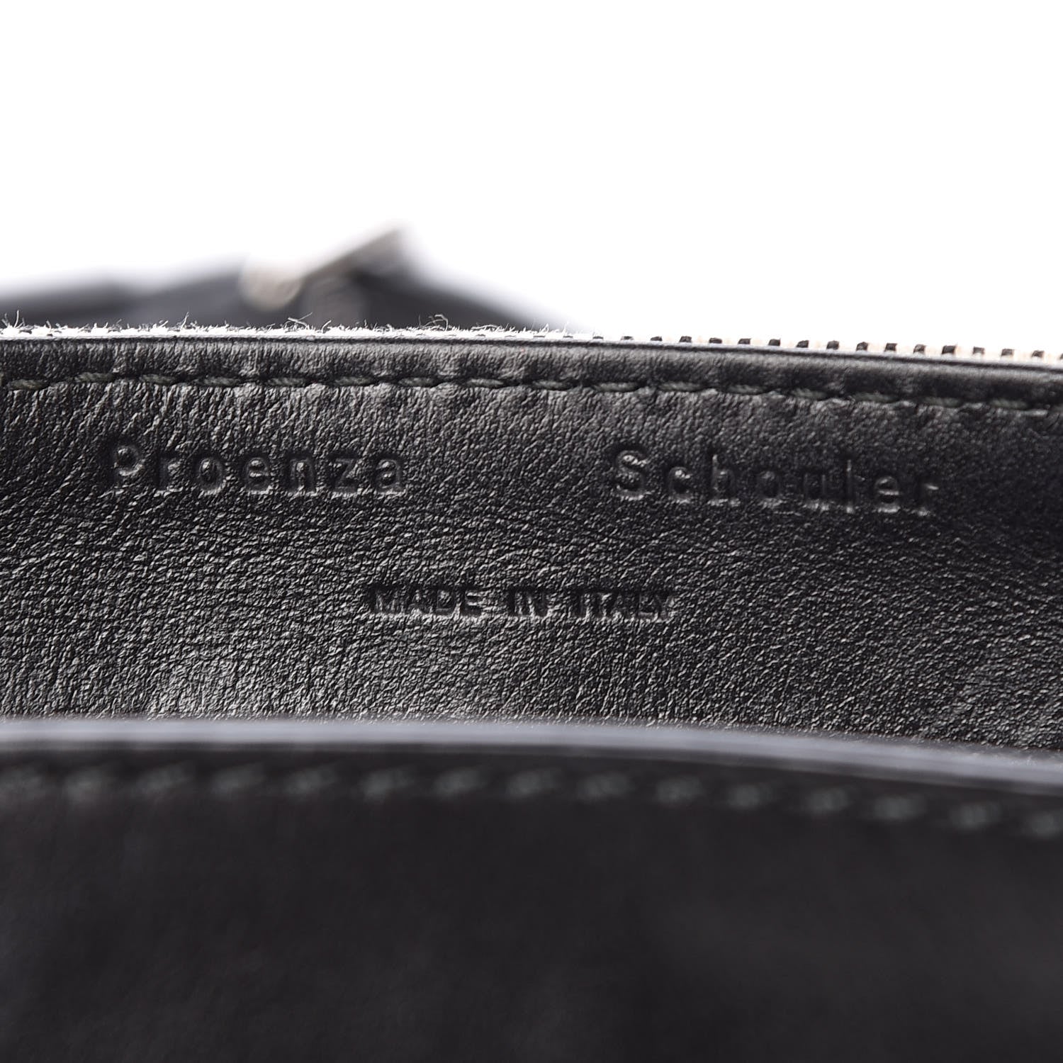 Proenza Schouler Canvas Ayers Calfskin Tiny Kent Shoulder Bag Black White 6 of 11