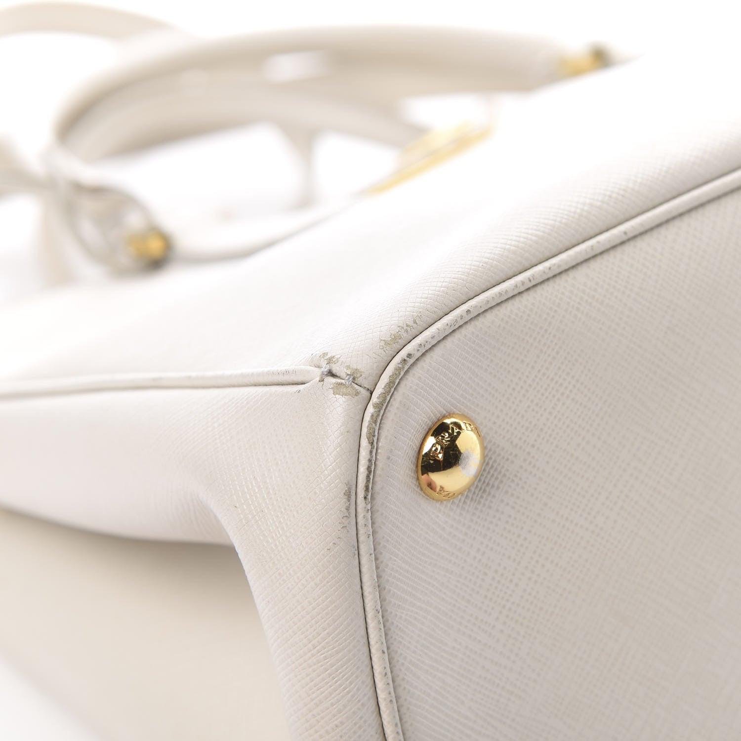 Prada Saffiano Small Galleria Double Zip Tote Talco 12 of 23