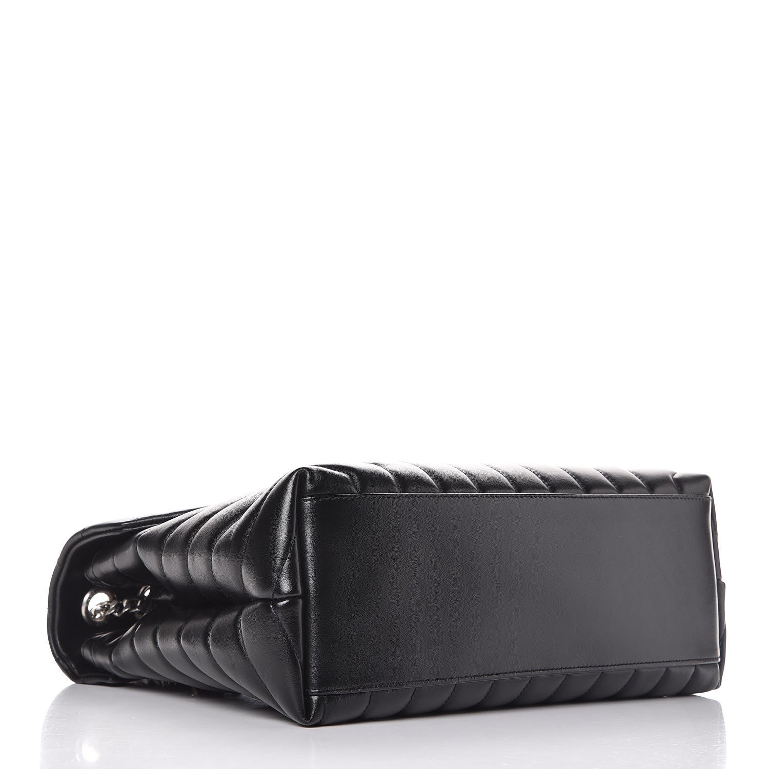 Saint Laurent Calfskin Y Quilted Monogram Medium Loulou Chain Satchel Black 4 of 11