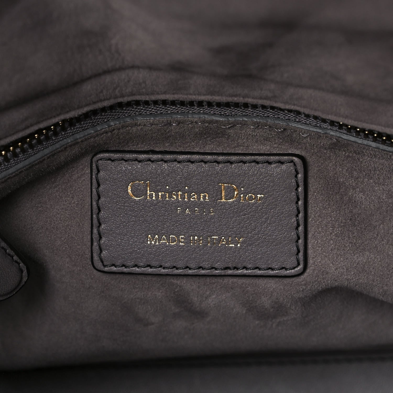 Christian Dior Calfskin Cannage Studded Medium Supple Lady Dior Grey 6 of 12