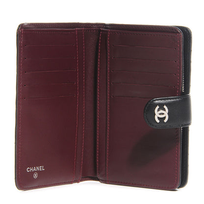 Chanel Lambskin Quilted L-Zip Pocket Wallet Black 5 of 7